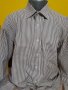 Мъжка риза в  бяло и кафяво р-р L, снимка 4