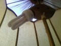 Стар луксозен лампион за хол с две крушки, снимка 2