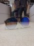 Сини огледални слънчеви очила Авиаторски, снимка 4