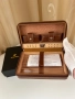 Cohiba преносим хумидор за 4 пури – кожа и кедрово дърво, кафяв/черен, снимка 5