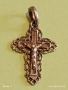 Сребърен филигранен кръст проба 925 с Разпятието на Исус Христос 51125, снимка 1