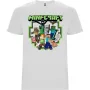 Нова детска тениска Minecraft в бял цвят, снимка 1