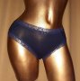 XS Тъмно сини бикини с дантела, снимка 1 - Бельо - 35002163