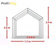 Професионални шатри 3х6, PVC брезент 500 г/м2, снимка 8