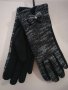 Дамски ръкавици Черно-бели меланж, снимка 1 - Шапки - 43734498