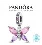 Талисман Пандора сребро проба 925 Pandora Elegant Butterfly Charm. Колекция Amélie, снимка 1 - Гривни - 38987011