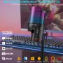 USB микрофон за игри ZealSound, кондензаторен микрофон с шумопотискане, с RGB светлина, снимка 2