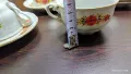 Стар български порцелан чаши за чай захарница латиера , снимка 6