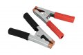 Щипки комплект за акумулатор кабели за ток с гумени дръжки 2бр., снимка 1 - Аксесоари и консумативи - 27645158