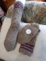 Ръчно плетени чорапи от вълна размер 38, снимка 1 - Мъжки чорапи - 39669943