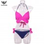 Нов секси дамски бански костюм бикини Сутиен цветен за момичета Комплект с подплънки Плажен нова мо, снимка 7