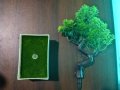 Декоративен изкуствен бонсай в саксия, Зелен, снимка 2