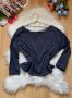 Блуза с перли, снимка 1 - Блузи с дълъг ръкав и пуловери - 32315783