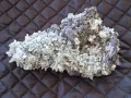 №145,Кварц,Кварцова друза,Кварц със сфалерит,галенит и хлорит,Кристали,Минерали,Родопи,BGminerals,, снимка 3