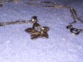 ИЗЯЩНО СРЕБЪРНО КОЛИЕ с ФЛОРАЛЕН СРЕБЪРЕН МЕДАЛЬОН СРЕБРО 925 с ЦИРКОН с БРИЛЯНТЕН ФАСЕТ 34381, снимка 6