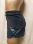 AMISU 40 Черен къс клин / панталонки / странично с кожа, снимка 2