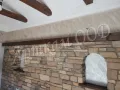 Камина и стена облицовка с камък, снимка 3