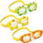 Детски очила за плуване Intex Animal Fun Goggles, UV защита, хипоалергенни, жаби, риби, звезди, снимка 1