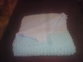 Плетене на ръце бебешко одеяло, снимка 5