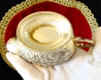 Посребрена каничка,захарница и поднос,рози,барок. , снимка 7