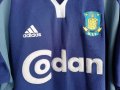 Brondby Adidas Vintage оригинална фланелка тениска XL 2000 Away Брьондби , снимка 3