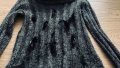 Дамски пуловер с естествени пера , снимка 3