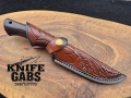 Висококачествен ръчно изработен нож с кожена кания,LN404, снимка 10