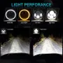 1 БР. LED ФАР 7 Инч за джип 200W Lada Niva Terrano 2 Wrangler Cherokee, снимка 3