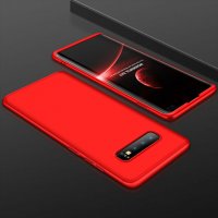 GKK 360 Кейс Samsung Galaxy S10, S10 Plus, S10E - червен цвят, снимка 1 - Калъфи, кейсове - 32385775