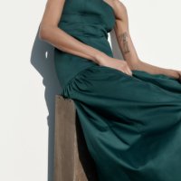 Zara рокли в зелено, снимка 10 - Рокли - 43340464