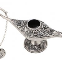метална Вълшебна лампа на дух Джин от Аладин и вълшебната лампа сувенир чайник , снимка 2 - Други - 27333390