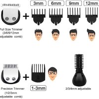 Нов Водоустойчив безжичен тример машинка за подстригване Мъже Подарък, снимка 2 - Тримери - 43179762