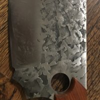  Full Tang Carbon Steel Handmade Chef Knife High Quality кухненски сатър 1250 гр, снимка 3 - Ножове - 40701452