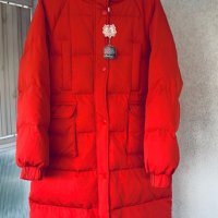  Модерно дълго палто ELF SACK гъши пух, снимка 2 - Палта, манта - 38108455