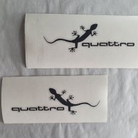 3бр. стикери, лепенки Sticker Audi quattro gecko 002, снимка 4 - Части - 38043235