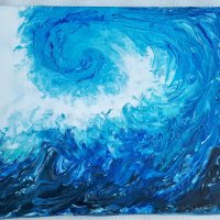 "Морска вълна" картина , снимка 1 - Картини - 39204362