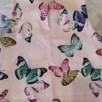Красива рокличка на пеперуди 7-8 г, снимка 5 - Детски рокли и поли - 32763652