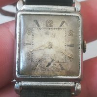 Ретро часовник. Vintage watch. Military. Tank. DAEMONT antimagnetic 15 jewels. Swiss made. Мъжки, снимка 9 - Антикварни и старинни предмети - 40601266