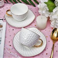 Луксозен комплект чаши за кафе, чай или капучино  , снимка 1 - Други стоки за дома - 8701221