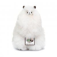  Усмихната алпака – малка, 23 см, Ivory White, снимка 3 - Плюшени играчки - 37091066