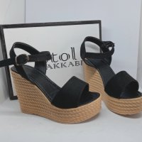 Качествени дамски сандали на платформа, луксозен нов модел, снимка 4 - Сандали - 36669156