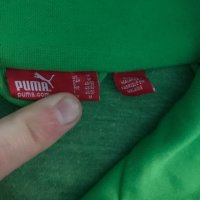 Зелено горнище Пума , Puma размер М, снимка 2 - Спортни дрехи, екипи - 43541193