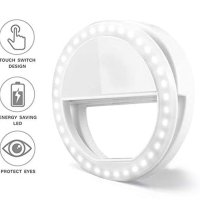 Осветителен пръстен Ring Light Mini LED с 4 функции и USB, снимка 2 - Селфи стикове, аксесоари - 43424868