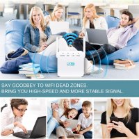 Нов WiFi усилвател за сигнал Интернет Антена разширител на обхват за дом офис, снимка 5 - Други стоки за дома - 39824431