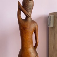 Дървена фигура, статуетка от далечния Изток,  декорация от сандалово дърво, дърворезба, снимка 3 - Пана - 38582956
