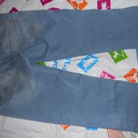 Еластични Дамски Дънки  78 дължина в син цвят размер М, снимка 7 - Къси панталони и бермуди - 40610108
