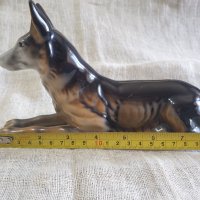 Порцеланова  фигура-куче, снимка 4 - Антикварни и старинни предмети - 38337214