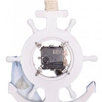 Декорация часовник, Морска звезда, Дървен, За окачване, 33х32 см., снимка 2 - Морски сувенири - 37204243