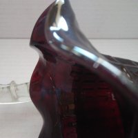 Красива кошничка/бонбониера - масивно релефно стъкло, снимка 5 - Декорация за дома - 26467136
