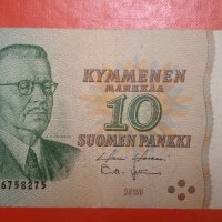 Банкноти 10 марки Финландия , снимка 2 - Нумизматика и бонистика - 38764216